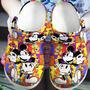 Colorful Mickey Mouse Crocband Clogs