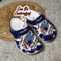Cowboys Personalized Dcowboys Football Ripped American Flag Clog Shoes