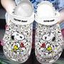 Custom Name Snoopy White Clogs Crocs Shoes