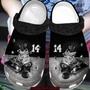Custom Number Cool Black Ice Hockey Skates Clogs Shoes