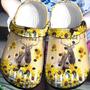 Deer Sunflowers Cute Shoes Clogs - Happy Deer Sunflowers Be Kind Outdoor Shoe