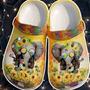Elephant Hippie Sunflower Outdoor Croc Shoes - Colorful Shoes Gifts For Son Daughter
