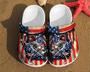 Fishing America Flag Independence Us Day Gift Th Of July Gifts Clog Shoes
