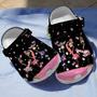 Flamingo Awareness Breast Cancer Shoes Clogs Birthday Christmas Gifts