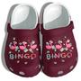 Flamingo Bingo Shoes Clogs For Kid Kindergarten - School Flamingo Funny Custom Shoes Clogs Gifts For Daughter Girl