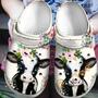 Floral Heifer Cow Farmer Clog Shoes
