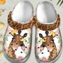 Flower Giraffe With Bird Shoes - Cute Animal Shoes Clogs Birthday Gift For Boy Girl