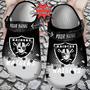 Football Personalized Raiders Flannel Clog Shoes