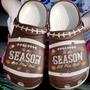 Football Tis The Season Clog Shoes