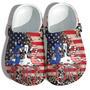 Friendship Flamingo America Flag Shoes Gift Women - Leopard Among Us Friends 4Th Of July Shoes Birthday Gift