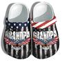 Grandpa Eagle Hawk 4Th Of July Shoes Military Father Day- Thank You Veteran America Flag Shoes Birthday Gift