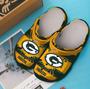 Green Packers Crocband Clogs