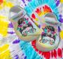 Hippie Life Girl Glasses Croc Shoes Gift Mommy- Hippie Rainbow Shoes Croc Clogs Customize Mother Day Gift