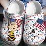 July 4Th Snoopy Crocs 3D Clog Shoes