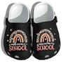 Leopard Rainbow Shoes - Kindergarten Teacher Last Day Of School Clog Gift