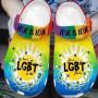 Lgbt Pride Month Clogs Crocs Crocband Shoes Comfortable For Women Men And Kids