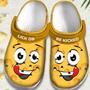 Lick Or Be Kicked Shoes - Smile Face Funny Clogs Gift For Birthday Christmas