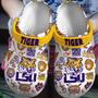 Lsu Tigers Football Ncaa Crocs Crocband Clogs Shoes