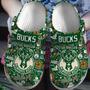 Milwaukee Bucks Nba Basketball Sport Crocs Crocband Clogs Shoes