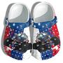 Monster Truck Vehicles 4Th Of July Shoes Gift Birthday Son - Usa Monster Truck Car America Flag Shoes Birthday Gift