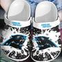 Nfl Carolina Panthers Football Crocs Comfortable Clogs Crocband Shoes For Men Women