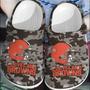 Nfl Cleveland Browns Football Crocband Clogs Comfortable Shoes Crocs For Men Women