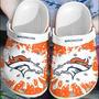 Nfl Denver Broncos Football Crocband Shoes Clogs Comfortable Crocs For Men Women