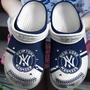 Ny Yankees -White Clog Shoes Custom Name