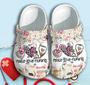 Peace Love Nurse Hippie Shoes Clogs Gift For Men Women