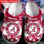 Personalized Alabama Crimson Tide Football Crocband Clogs