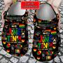 Personalized Juneteenth Black Messy Bun Woman History Month Clog Shoes Custom