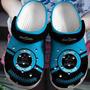 Personalized Marlins Baseball Team Black-Blue Crocs Clog Custom Name Shoes