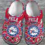 Philadelphia 76Ers Nba Basketball Sport Crocs Crocband Clogs Shoes