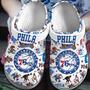 Philadelphia 76Ers Nba Basketball Sport Crocs Crocband Clogs Shoes