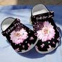 Pink Sunflower Breast Cancer Awareness Clogs Shoes Gifts For Women Girl