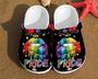 Pride Lips Love Is Lgbt Rainbow Clog Shoes