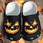 Pumpkin Face Cosplay Halloween Shoes Clogs Gift For Men Women