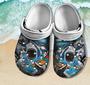 Shark Club Ocean Beach Shoes For Men Father Day Gift- Shark Lover Beach Summer Shoes Croc Clogs Customize