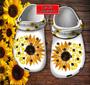 Skull Sunflower Funny Shoes Gift Tattoo Girl - Girl Classic Clogs Shoes