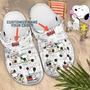 Snoopy Crocs Crocband Shoes Comfortable Clogs For Men Women