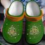 St Patricks Day Irish Celtics Green And Orange Crocband Shoes