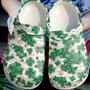 St Patricks Day Irish Gold Shamrocks Pattern Crocband Shoes