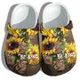 Sunflower Sloth Autism Be Kind Shoes - Autism Awareness Sloth Funny Shoes Croc Clogs Gifts Mother Day