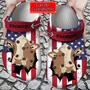 Animal - Patriotic Cow Inside Me Personalized Clogs Shoes For Men And Women