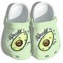 Avocado Cute Funny Rubber Clog Shoes Comfy Footwear