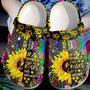 Be A Sunflower Hippie Gift For Lover Rubber Clog Shoes Comfy Footwear