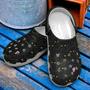 Black Cat Night 6 Gift For Lover Rubber Clog Shoes Comfy Footwear