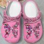 Breast Cancer Is A Journey Butterfly Shoes Clogs Gifts For Women Girls