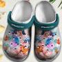 Butterfly With Flowers Shoes - Magical World Beach Shoes Gift For Women Girl Grandma Mother Daughter Sister Niece Friend