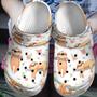 Cool Sloth With Flower Shoes - Funny Animal Clog Gift For Birthday